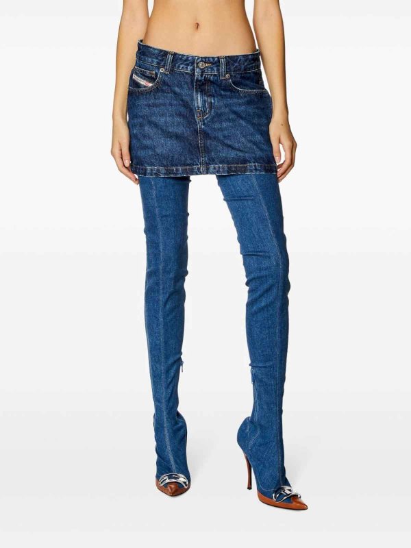DIESEL buy online De-Ron Mini Denim Skirt