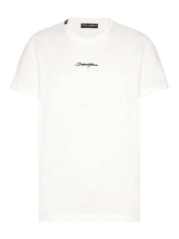DOLCE & GABBANA: t-shirts - Short Sleeve Crew-Neck T-Shirt