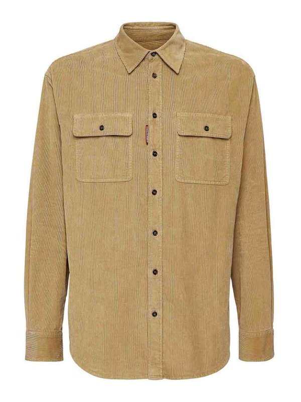 DSQUARED2: shirts - Corduroy Shirt