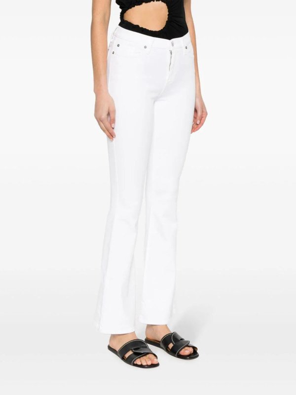 ブーツカットジーンズ - 白 shop online: 7 FOR ALL MANKIND