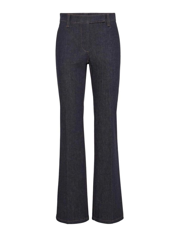 BRUNELLO CUCINELLI: ブーツカットジーンズ - ブーツカットジーンズ - ブルー