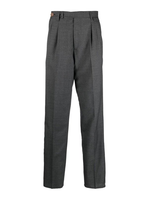 BRUNELLO CUCINELLI: Tailored & Formal trousers - Grey Pants
