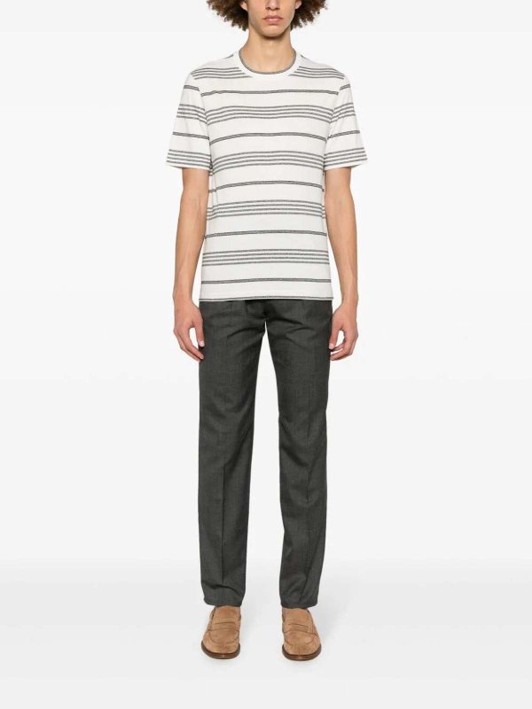 BRUNELLO CUCINELLI: Tailored & Formal trousers online - Grey Pants