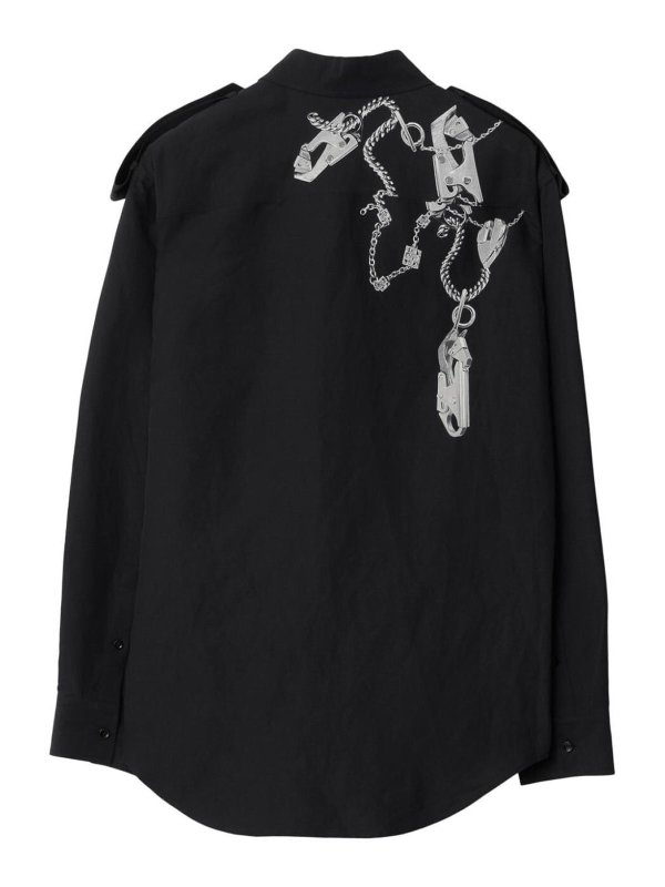 BURBERRY: Chemises online - Chemise - Argent