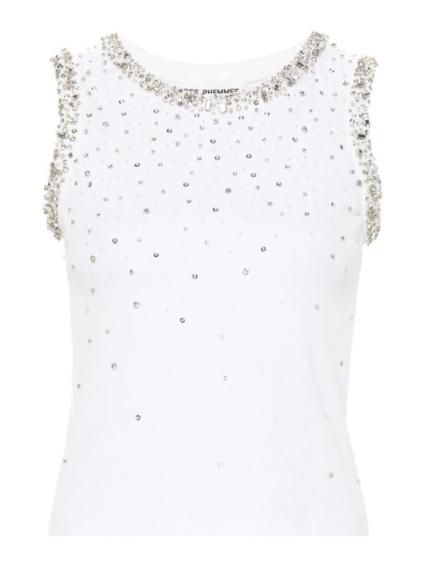 DES PHEMMES: Tops & Tank tops - Cristal Degrad Tank Top