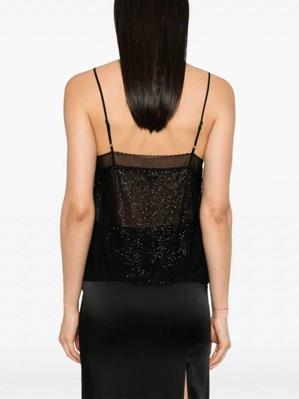 トップ/タンクトップ - 黒 shop online: ELISABETTA FRANCHI