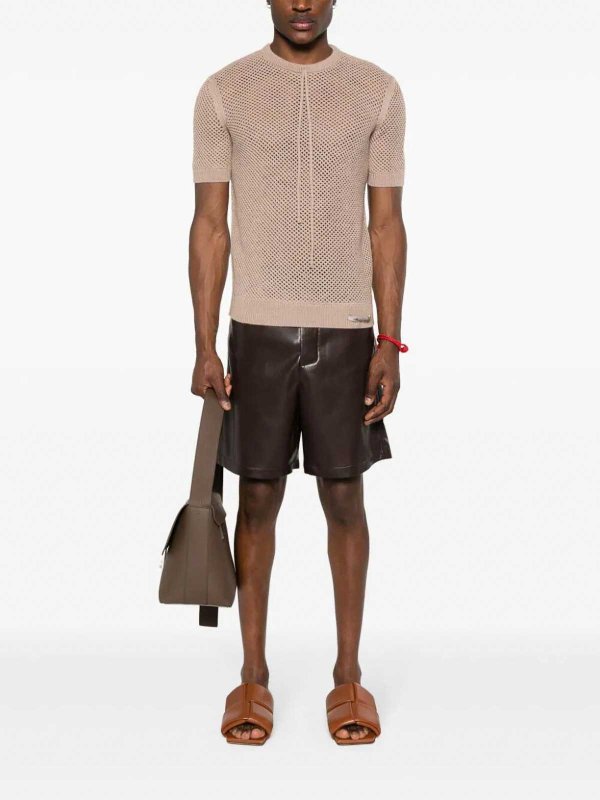 FENDI: t-shirts online - Herb Dyed Knit T-Shirt