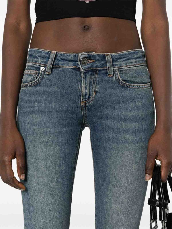 Mid Low Rise Bootcut Jeans shop online: FIORUCCI