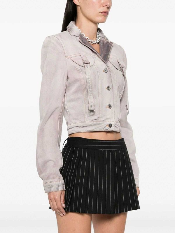 デニムジャケット - ライトグレー shop online: OFF-WHITE