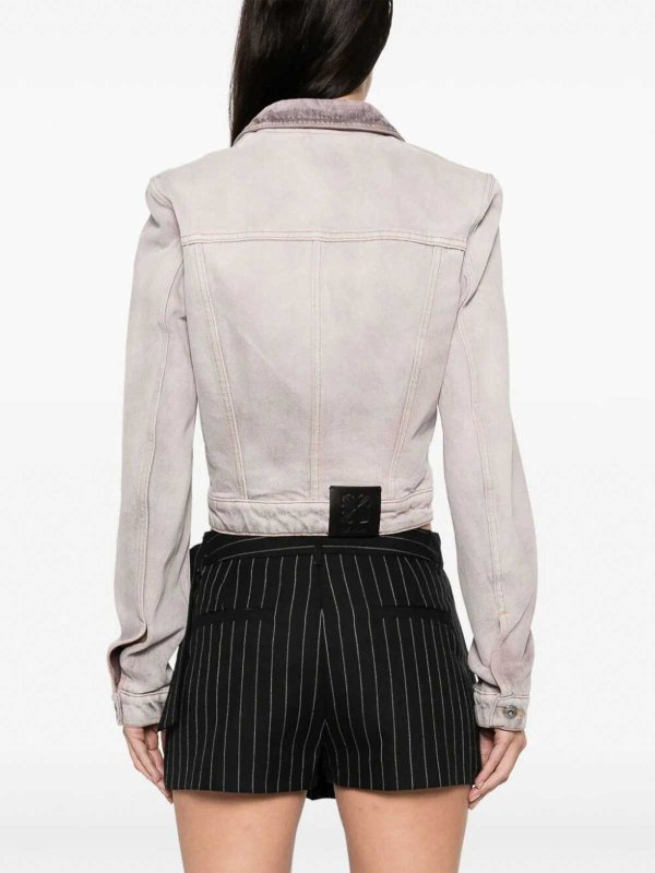 OFF-WHITE buy online デニムジャケット - ライトグレー