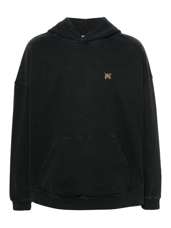 Palm Angels: Sudaderas y suéteres - Sudadera - Negro