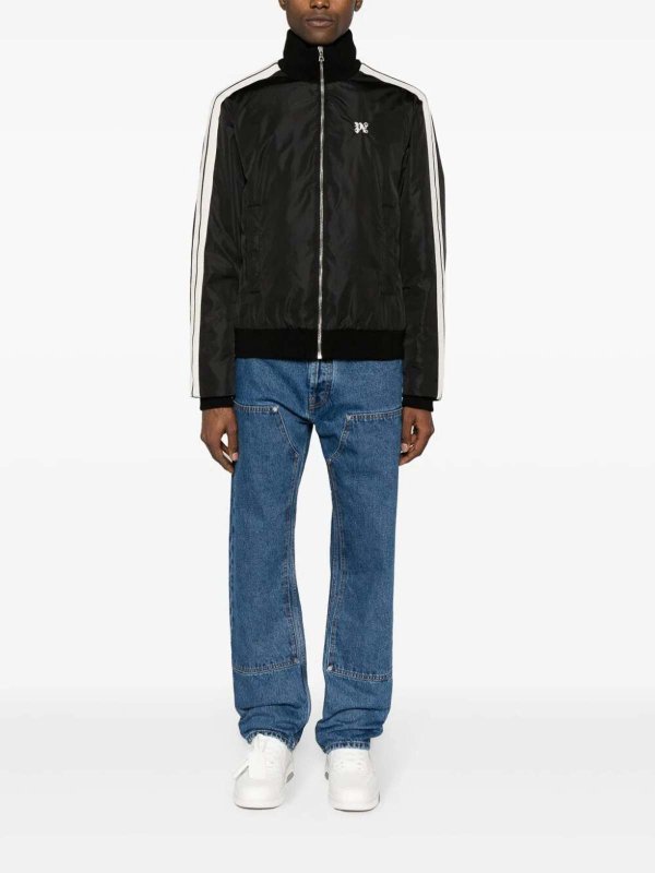 Palm Angels: giacche imbottite online - Giacca sportiva imbottita con monogramma