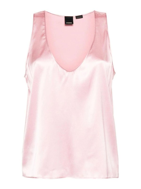 Pinko: Tops y camisetas sin mangas - Top - Color Carne Y Neutral