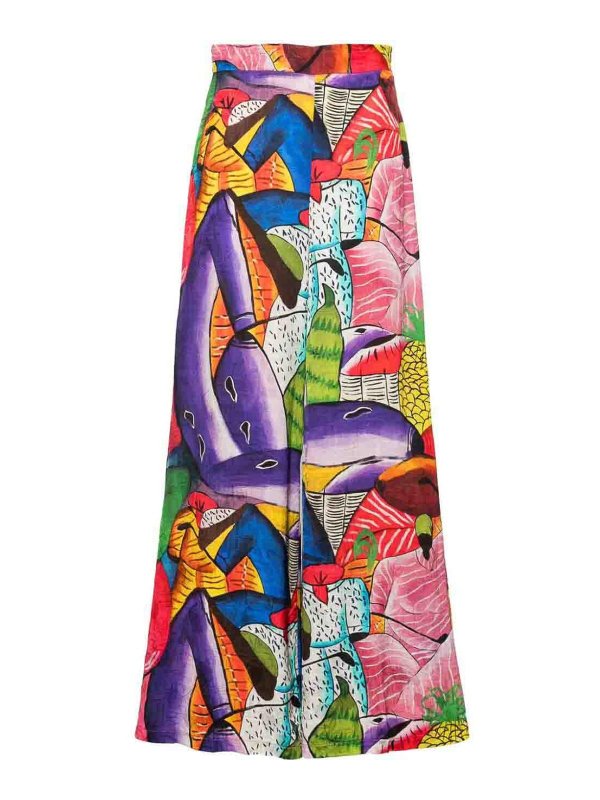 STELLA JEAN: トラウザーショーツ - ショートパンツ - マルチカラー