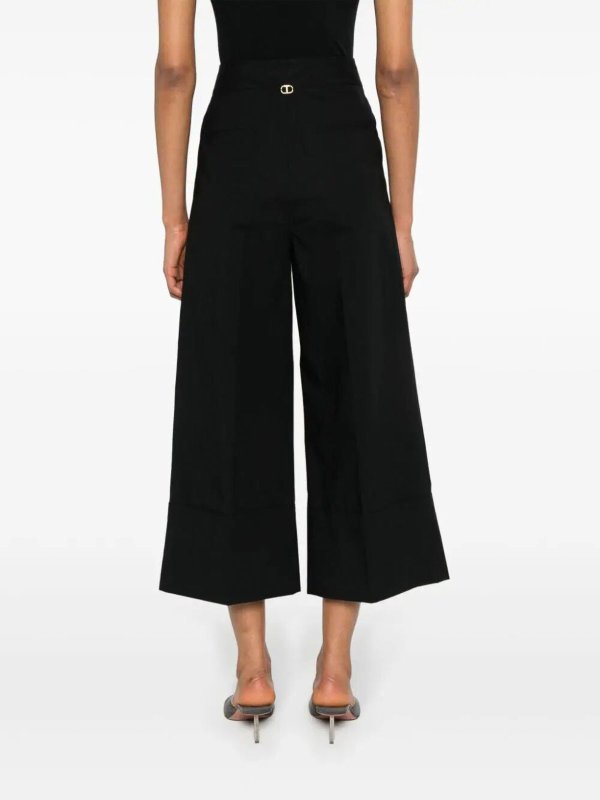 Cropped Wide Leg Pants shop online: TWINSET