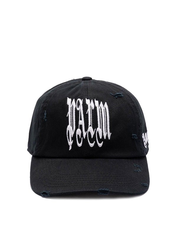 Palm Angels: hats & caps - Gothic Logo Cap