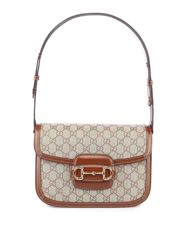 GUCCI: cross body bags - Horsebit 1955 Small Shoulder Bag