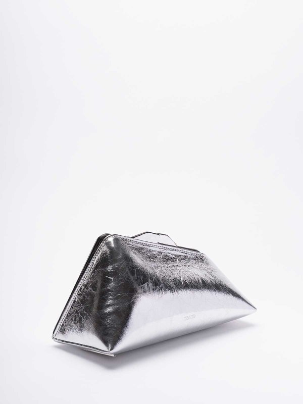 The Best Shops The Attico: Bolso clutch - Bolso Clutch - Plata
