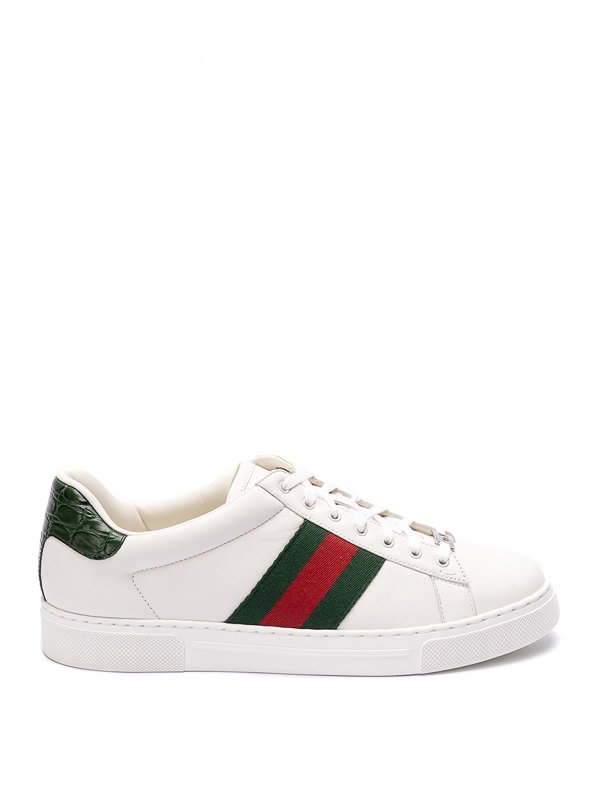 GUCCI: trainers - Ace Sneakers With Web