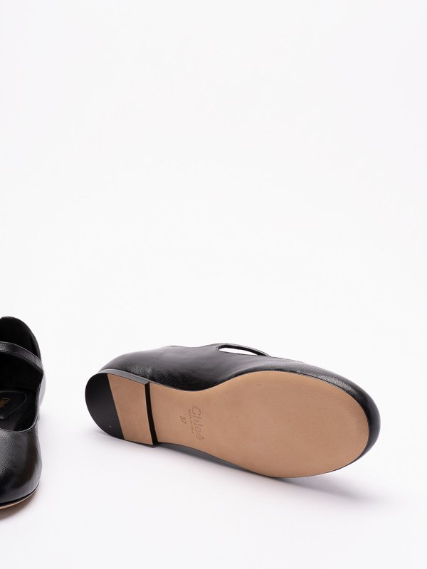 フラットシューズ - 黒 shop online: CHLOE