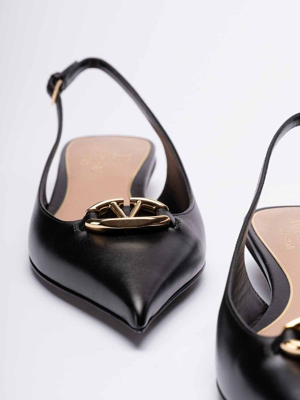 VALENTINO GARAVANI buy online フラットシューズ - 黒