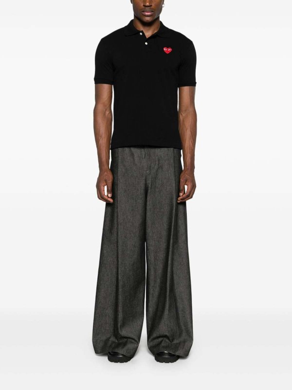 ポロシャツ - 黒 Replica 
online: COMME DES GARCONS