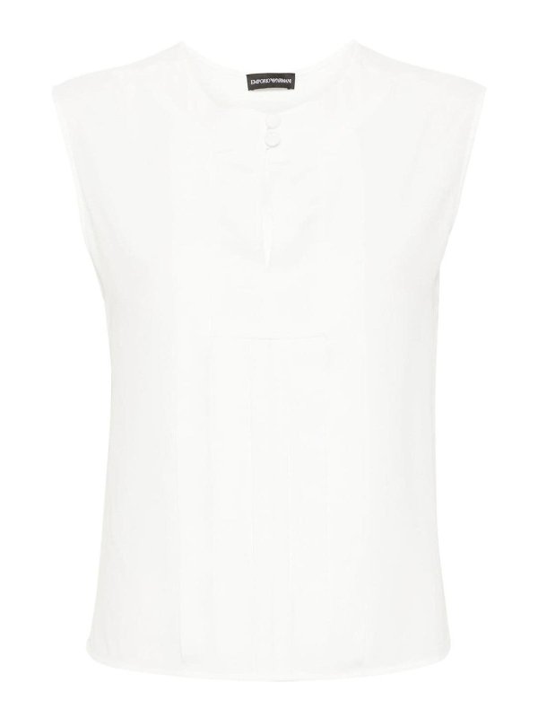 EMPORIO ARMANI: Tops & Tank tops - Crepe De Chine Top
