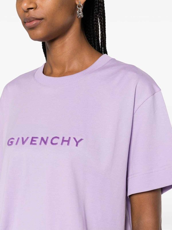 GIVENCHY buy online Logo Cotton Cropped T-Shirt