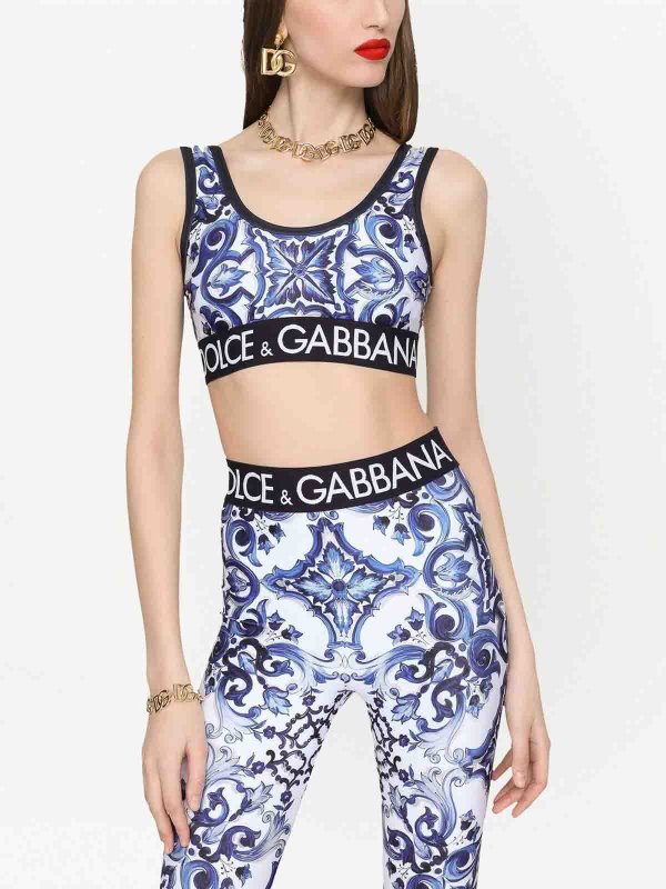 The Best Shops DOLCE & GABBANA: Tops und Tank Tops - Top - Blau