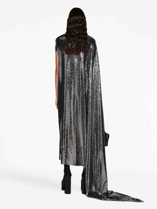 The Best Shops BALENCIAGA: maxi dresses - Metallic Effect Midi Dress