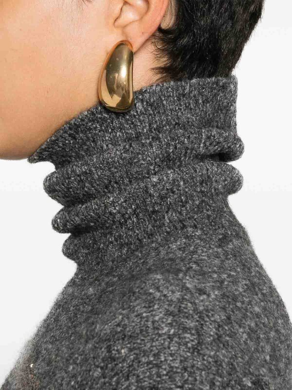 The Best Shops BRUNELLO CUCINELLI: Cuellos altos y polos - Suéter Con Cuello Alto - Gris