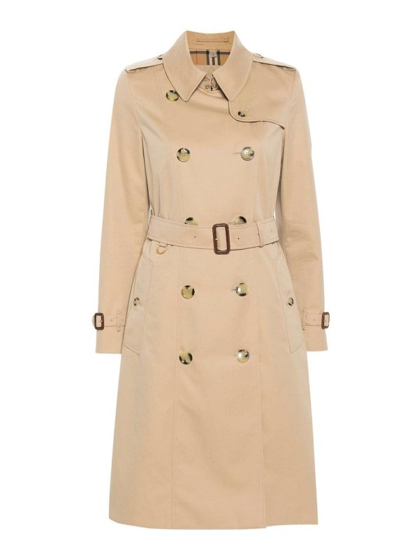 BURBERRY: trench coats - Chelsea Cotton Trench Coat