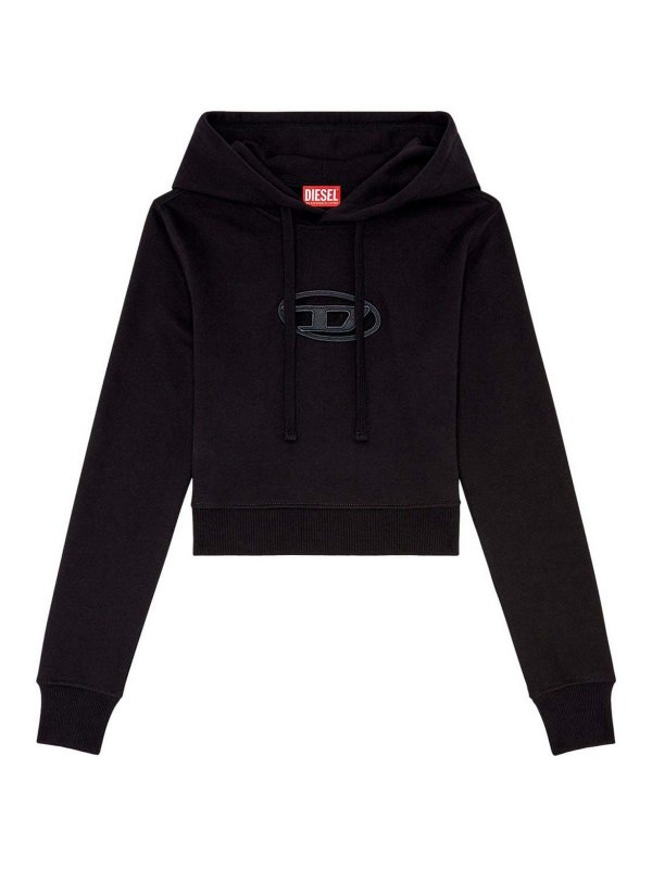 DIESEL: Sudaderas y suéteres - Sudadera - Negro
