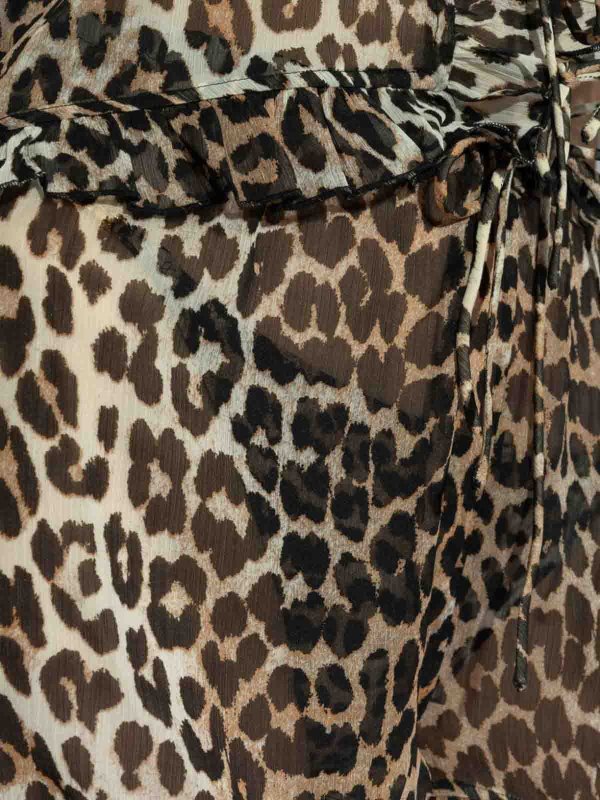 GANNI: Trousers Shorts online - Leopard Print Shorts