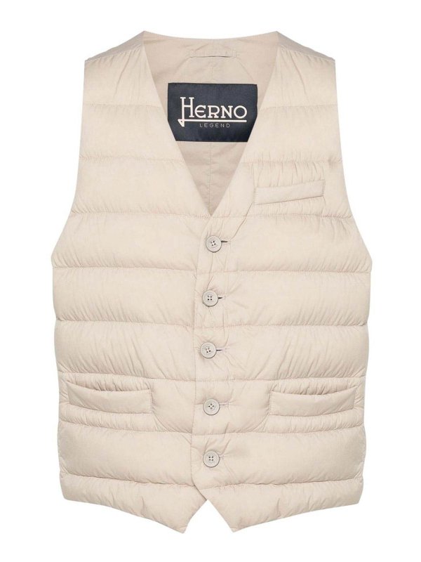 HERNO: Kurze Daunenjacken - Daunenjacke - Beige