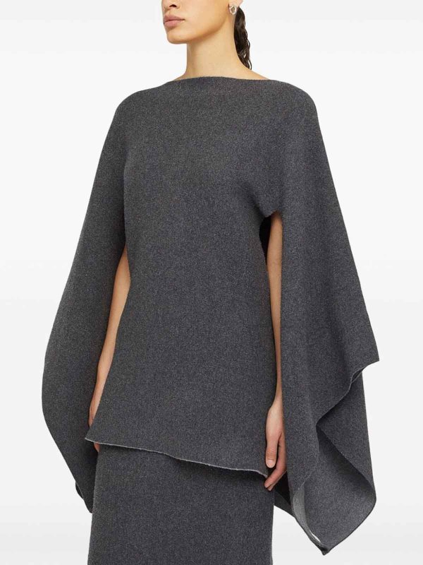 JIL SANDER: Capes & Ponchos online - Cape - Grau