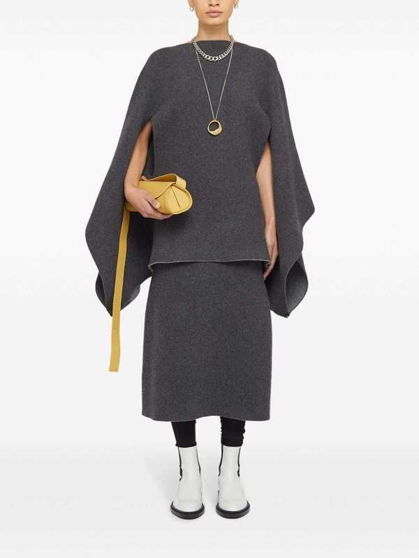 The Best Shops JIL SANDER: Cape - Grau