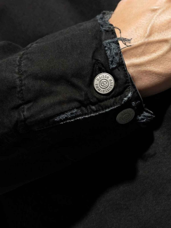 MM6 Maison Margiela Denim Jacket - Black - Men|SH0AM0029S78548900