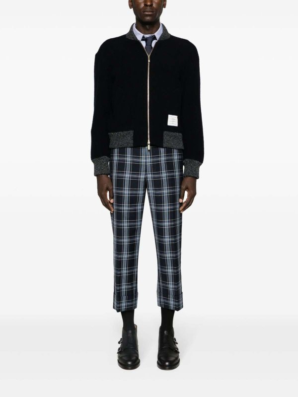 The Best Shops THOM BROWNE: casual jackets - Rwb Wool Bomber Jacket