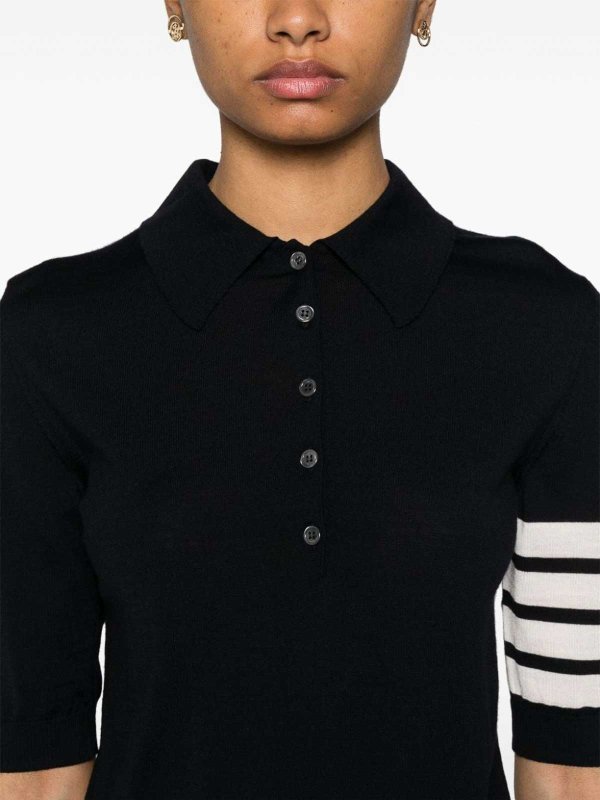 THOM BROWNE: Polos online - Polo - Azul