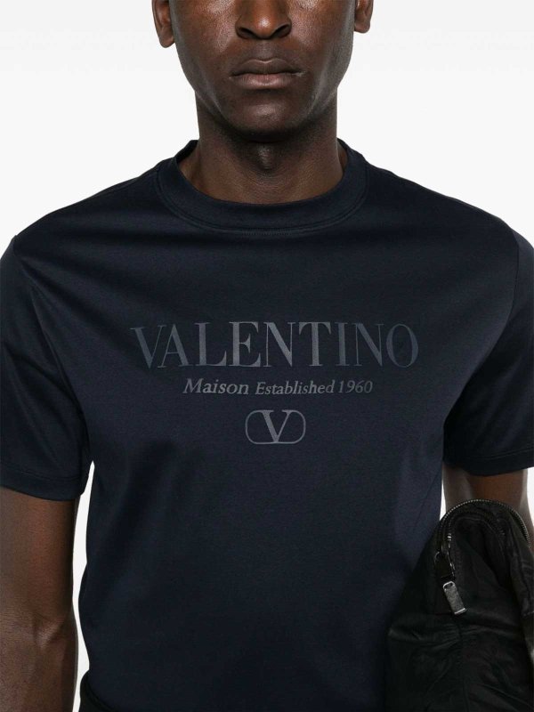 VALENTINO: Tシャツ online - Tシャツ - ブルー