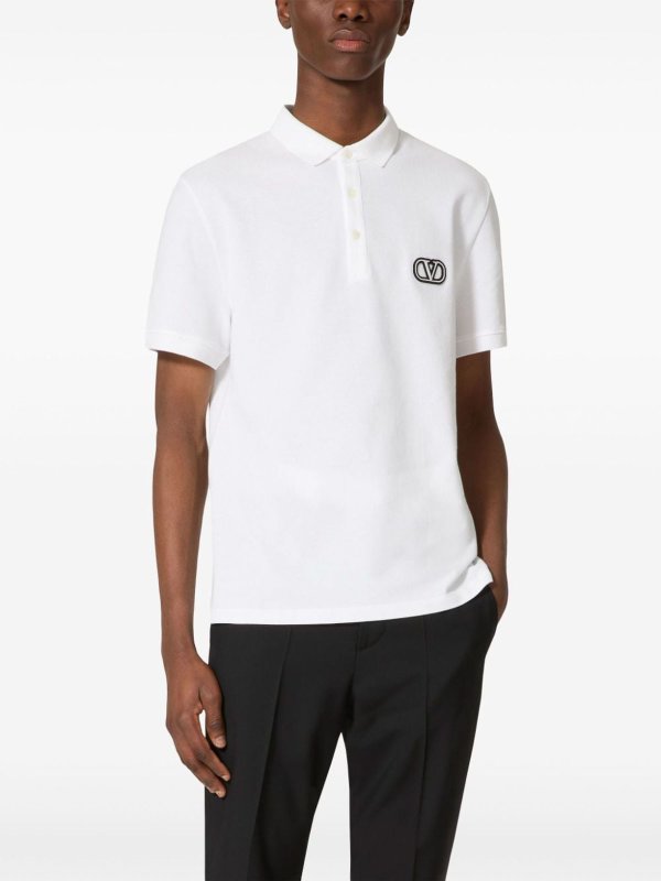 Poloshirt - Weiß shop online: VALENTINO