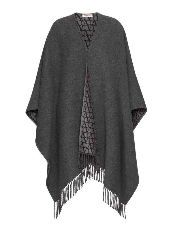 VALENTINO: Capes & Ponchos - Cape - Grau