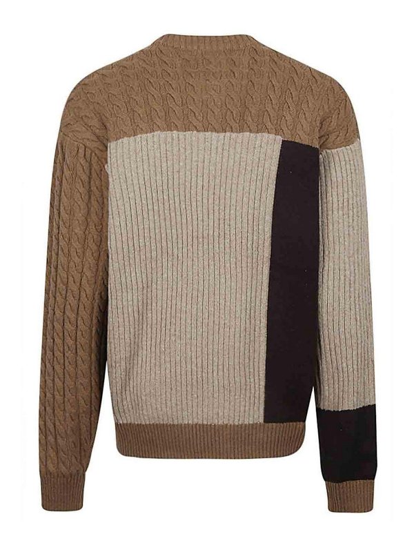 DICKIES: crew necks online - Lucas Patchwork Sweater