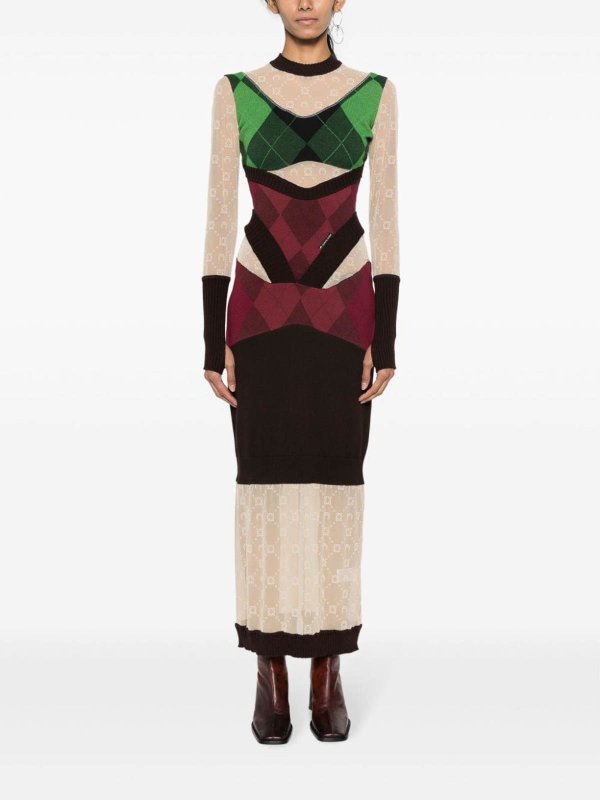 Maxi Robe - Vert shop online: MARINE SERRE