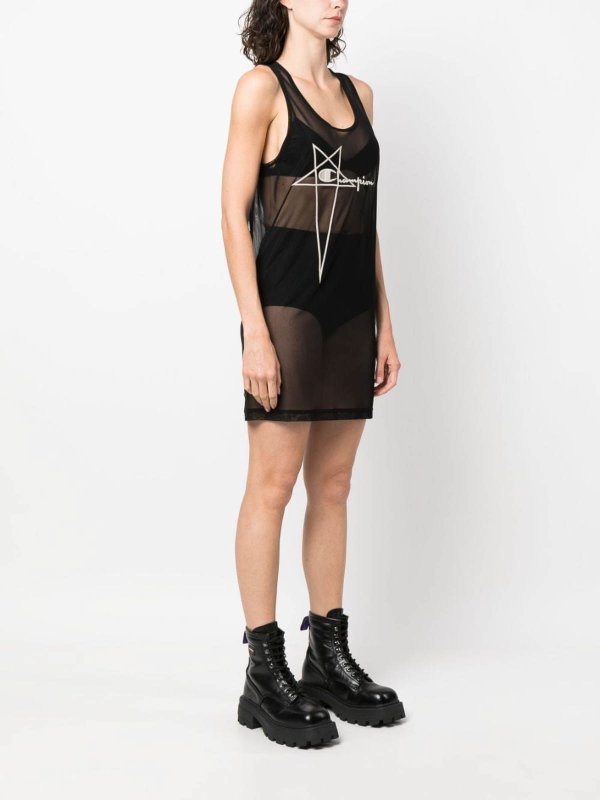 RICK OWENS: Kurze Kleider online - Kurzes Kleid - Schwarz