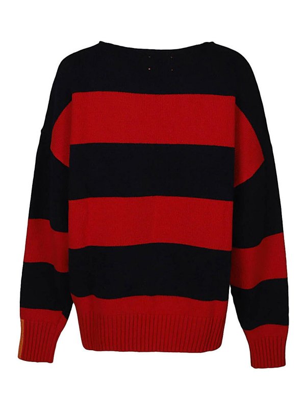 RIGHT FORT: Strickpullover mit Rundhalsausschnitt online - Rundhalspullover - Rot