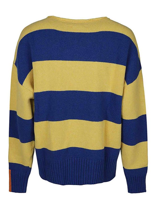 RIGHT FORT: Strickpullover mit Rundhalsausschnitt online - Rundhalspullover - Gelb