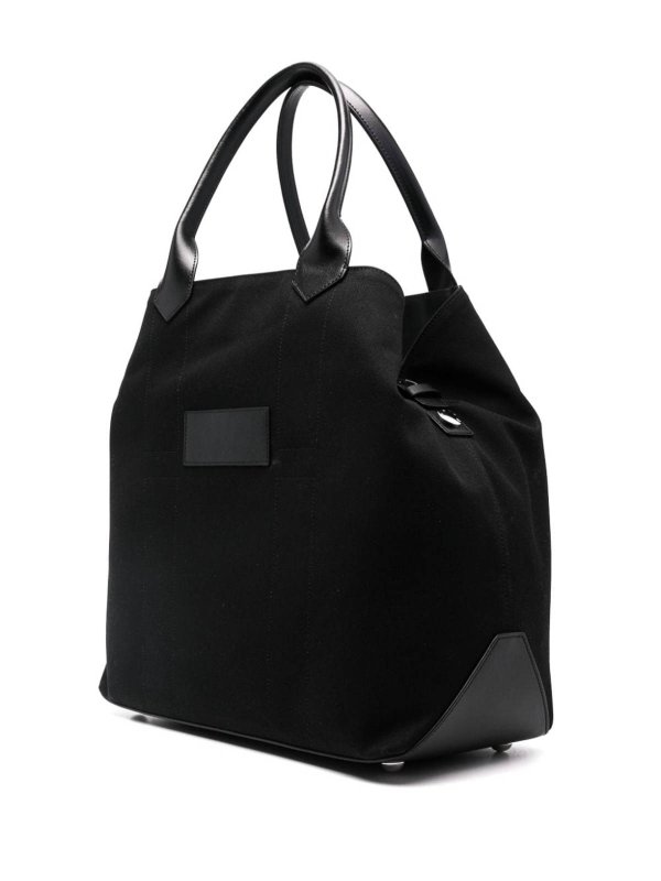 HOGAN: totes bags online - Script Canvas Large Tote Bag