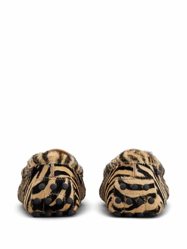 Gommino Zebra Motif Loafers shop online: TOD